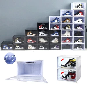 2Pc/4Pcs LED Shoe Box Stackable Voice-activated Lighting Sneaker Display Storage - Bild 1 von 35