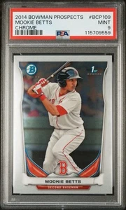 2014 Bowman - Prospects Chrome Mookie Betts #BCP109 (RC) | PSA 9 - Picture 1 of 3