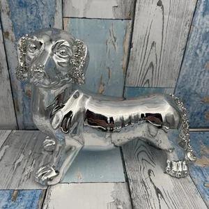 WEDGWOOD POTTERY GLOSS BLACK AND TAN DACHSHUND DOG MODEL DACHSHUND ORNAMENT - Picture 1 of 17