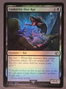 Undercity Dire Rat 123 Common FOIL Final Fantasy MTG NM - Picture 1 of 2