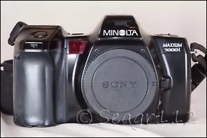 Minolta Maxxum 7000i Film Camera Body w/ Data Back DB-7 (Read Listing) - Picture 1 of 9