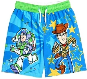 TOY STORY BUZZ LIGHTYEAR WOODY UPF50+ Bathing Suit Swim Trunks Boys 4 or 7 $25 - Picture 1 of 2