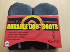 Ultra Paws Durable Dog Boots, 4 count, X-Small - Black (4.5 cm/1.75 in width) - Picture 1 of 19