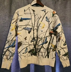 Staple - Vogelliebhaber Sweatshirt - Herren Small - robust Outdoor Rundhalsausschnitt beige - Bild 1 von 3