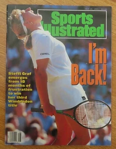 STEFFI GRAF Sports Illustrated July 15, 1991 WIMBLEDON Magazine No Label - Picture 1 of 1