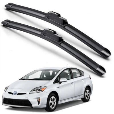 Limpiaparabrisas híbrido de silicona para Toyota Prius 2010-2015 2 piezas Foto 1 de 4