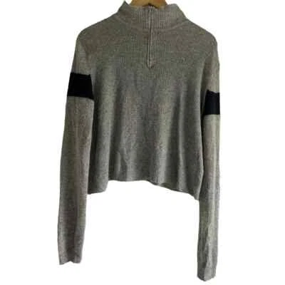 Suéter Brandy Melville Talla Mediana Mezcla Cachemira Hecho en Italia Manga Larga Gris Foto 1 de 4