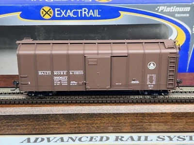 BALTIMORE & OHIO M-53 WAGONTOP BOX CAR - HO SCALE PLATINUM Series - RTR NEW RARE - Image 1 of 4
