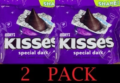 Hershey's Kisses SPECIAL DARK Mildly Sweet Chocolate Candy SHARE PACK 10 oz 2 PK - Image 1 of 3