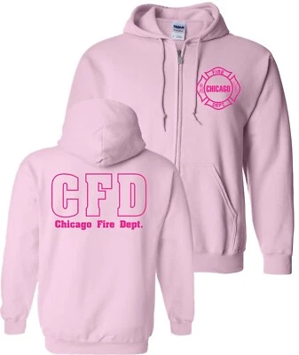 Sudadera con capucha juvenil del Departamento de Bomberos de Chicago de 2 caras como se ve en la televisión Foto 1 de 3