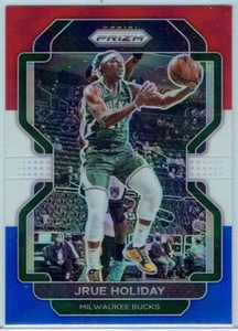 Panini Prizm Prizms 2021-22 rojo blanco y azul #8 Jrue Holiday - Imagen 1 de 2