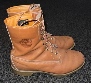 Stivali Timberland vintage anni 90 taglia 13 W stringati abbigliamento da lavoro streetwear USA hip hop NYC - Foto 1 di 12