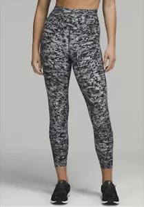Lululemon Size 4 Base Pace HR Tight 25” Estuary Gray ESTY Nulux Pant HiRise Run - Picture 1 of 4