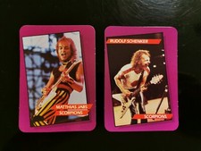 1985 AGI Rock Star Concert Cards - Scorpions Lot Of 2 Cards