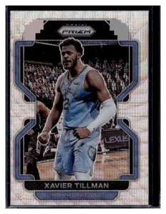 2021-22 Panini Prizm Silver Wave Prizm #105 Xavier Tillman Card (Qty) - Picture 1 of 2