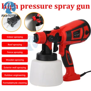 High Pressure Wired Electric Paint Sprayer Handheld Paint Spray Painting Tool US - Picture 1 of 18