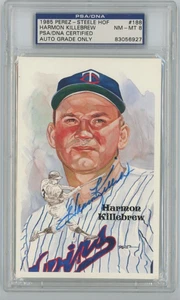 1985 Perez-Steele 09145/10000 Harmon Killebrew PSA/DNA Certified AUTO - PSA 8 - Picture 1 of 2