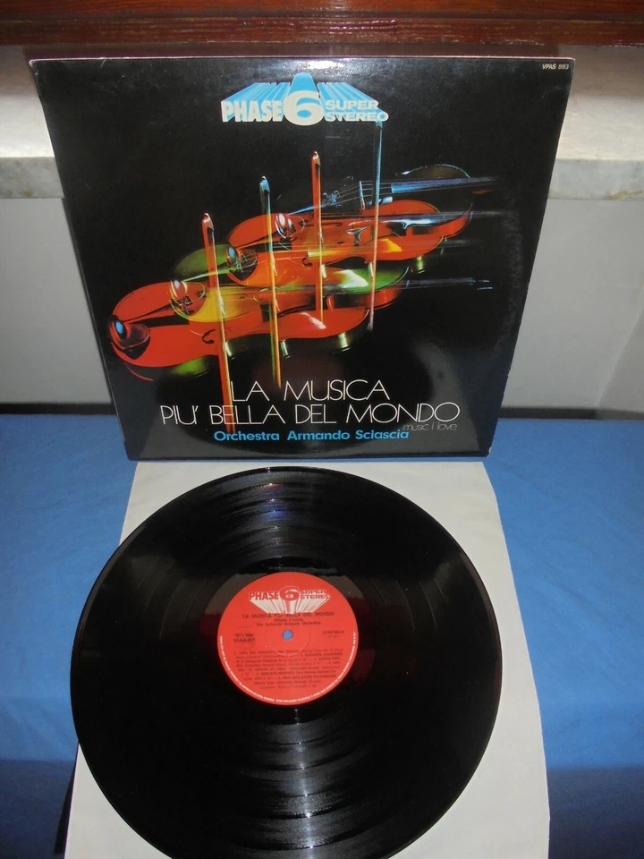 Orchestra Armando Sciascia "La Musica Piu' Bella Del Mondo" LP PHASE 6 ITA 1971 - Immagine 1 di 1