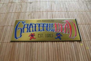 Grateful Dead Aufkleber - 50th Anniversary Gold Stoßstange Aufkleber Jerry Garcia - Bild 1 von 2