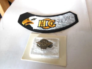 NEW HOG HARLEY DAVIDSON OWNERS GROUP 1997 PATCH & LADIES PIN - Picture 1 of 3