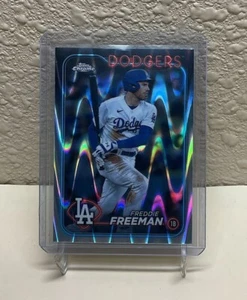 Freddie Freeman 2024 Topps Chrome RayWave Refractor Card #4 - Picture 1 of 1