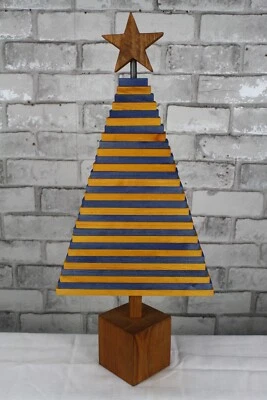 Infinity Eco Ukraine Wooden Decorative Christmas Tree  Handmade 60cm tall - Image 1 of 4
