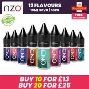 nzo 10ml I ELIQUID 6mg I 12mg I 18mg Vape 50vg MULTIBUY SAVINGS / Free Delivery - Picture 1 of 11