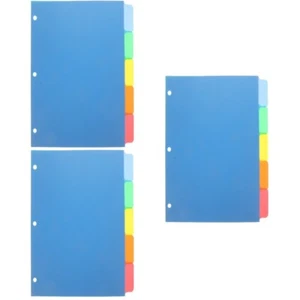 Set of 3 Binder Classified Monthly Dividers with Tabs Notepad - Picture 1 of 12
