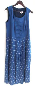 Damen Trachten Kleid ärmellos Oberteil blau, Rock geblümt Gr. 42 v. Country Line - Bild 1 von 2