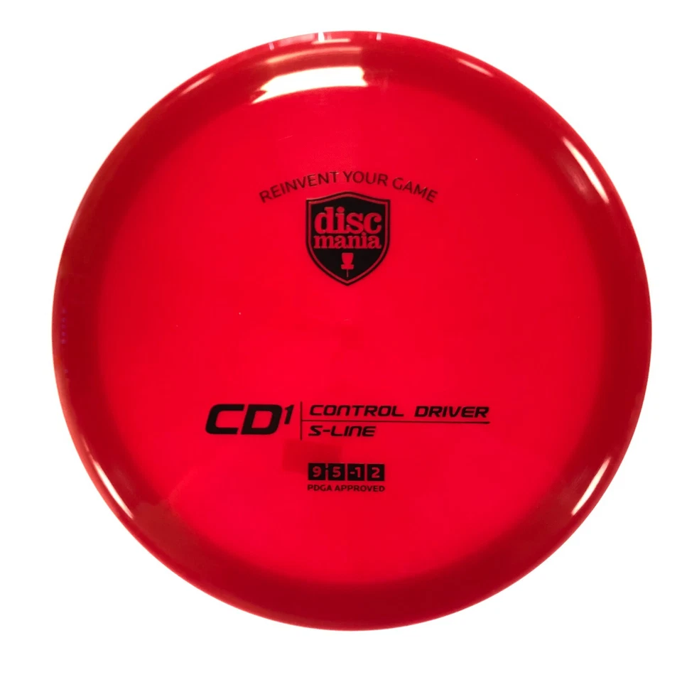 DISC GOLF DISCMANIA S-LINE CD1 STABLE DISTANCE DRIVER 172g RED W/ BLACK FOIL - Image 1 of 1