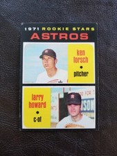 HOUSTON ASTROS ROOKIE STARS 1971 TOPPS BASEBALL CARD #102 KEN FORSCH NR.MT.
