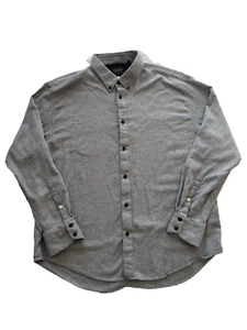 Rag & Bone Shirt Mens XL Gray Fit 2 New York Button Down Up Long Sleeve Collar - Picture 1 of 9
