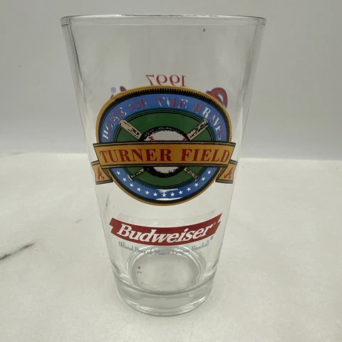 Home of the ATLANTA BRAVES Turner Field 1997 Budweiser Beer 6" Glass Cover