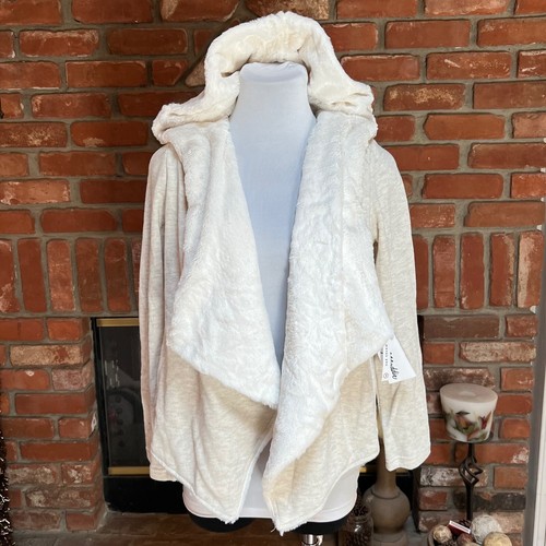 OFF WHITE Felpa con cappuccio Maddie Cream Avena Junior XL donna S felpa con cappuccio a strati giacca