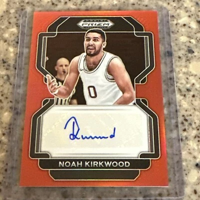 Noah Kirkwood 2021 Prizm Draft Picks #DP-NKI AUTO RED 158/199-Harvard-BASKETBALL - Image 1 of 3