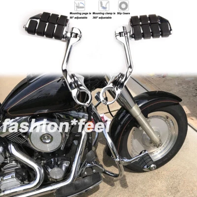 Highway Foot PegsRest 1.25'' Chrome for Harley Davidson Road King Street Glide - Image 1 of 4