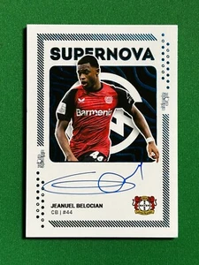 Jeanuel Belocian Autograph /5 Bayer 04 Leverkusen Supernova UltimateDropz - Picture 1 of 2