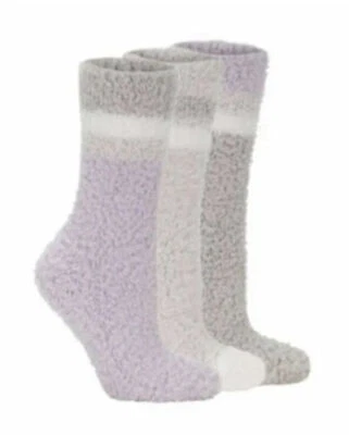  Lemon Women's 3-Pair Cozy Crew Ultra Soft Socks - Image 1 of 3