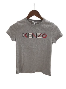 KENZO Womens Size UK XS Light Grey Cropped Crewneck Casual T-Shirt PRE-LOVED - Picture 1 of 8