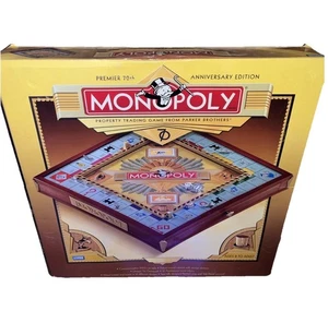 Monopoly Premier 70 Aniversario Deluxe Armario Madera Cajones Dorado ¡En Caja! - Imagen 1 de 5