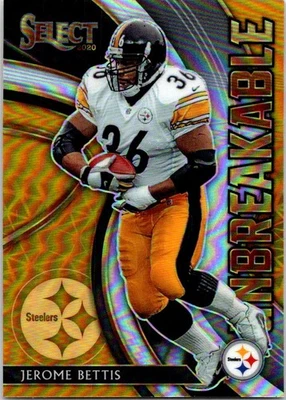 2020 Panini Select #U12 Jerome Bettis Unbreakable Prizm - Image 1 of 2