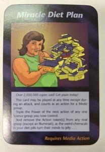 Miracle Diet Plan Card Unlimited INWO Illuminati New World Order Game - Picture 1 of 2