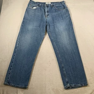 Vintage Faded Glory Jeans Mens 38x32 Blue Baggy Loose Denim Made In USA 90s - Picture 1 of 11