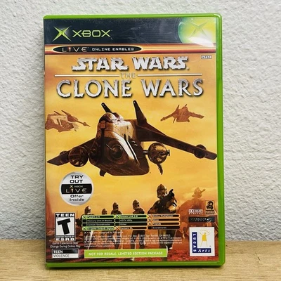 Star Wars The Clone Wars & Tetris Worlds (Microsoft Xbox) CIB with Manuals - Image 1 of 4