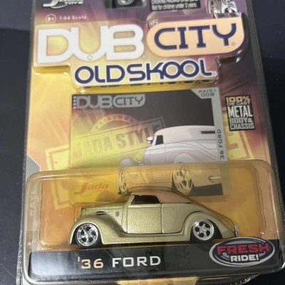 Jada Dub City Old Skool '36 Ford from 2005 Wave 1 Gold with Tan Top - Image 1 of 4