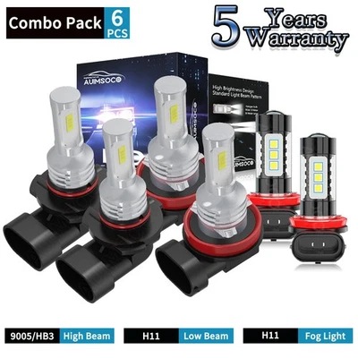 Mini furgoneta de pasajeros 4/5 puertas 6 piezas bombillas LED para Toyota Sienna 2011-2020 Foto 1 de 4