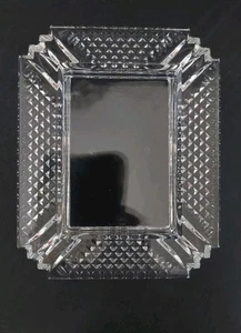 Elegant Waterford Makefield Crystal Picture Frame 4x5" Fits 2x3" Photo - Bild 1 von 10