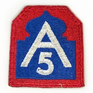 Vintage WWII 5’th US Army North Arnorth Shoulder Patch Insignia Red White Blue - Picture 1 of 7