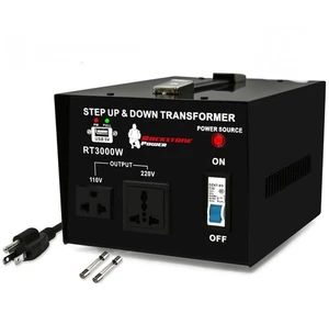ROCKSTONE POWER 3000W Step Up/Down Voltage Converter Transformer 110V/220V New - Picture 1 of 7