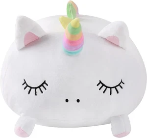 I-TOTAL® Dekoratives Kissen für Bett Sofa Bequem und kuschelig Einhorn - Bild 1 von 3